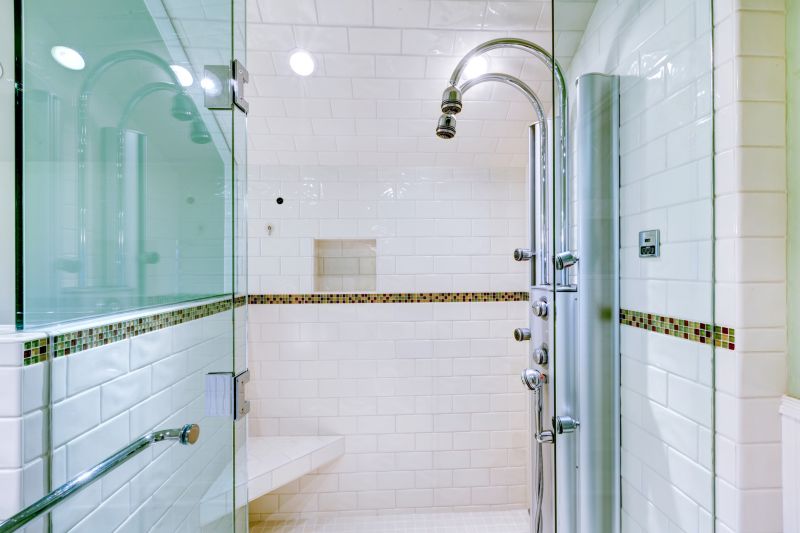Modern Shower with Glass Doors